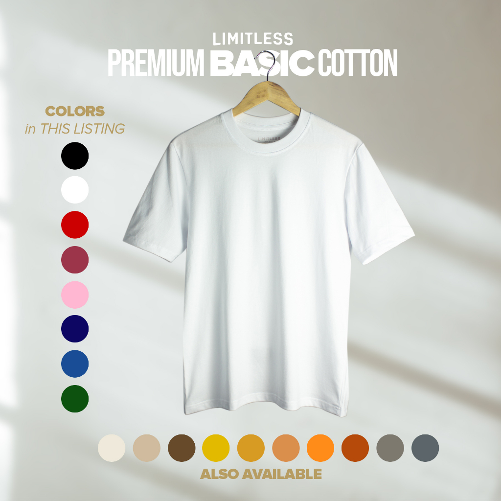 Limitless PBC PREMIUM BASIC Cotton Shirt, Everyday, Regular Fit, Plain ...