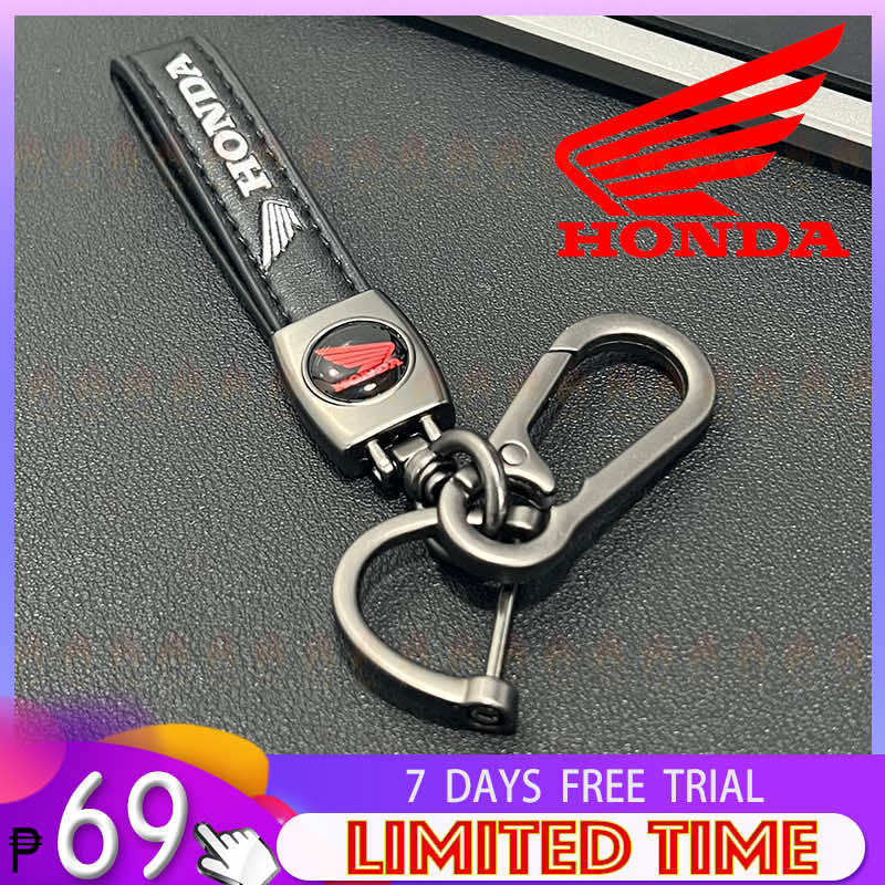 Honda Motor Leather Metal Keychains Motorcycle Car Keychain Shopee