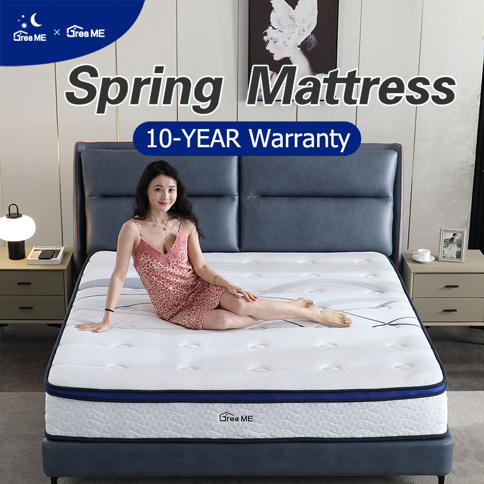 Dreame 10inch Memory Foam Spring Mattress Single Twin Size Comfort