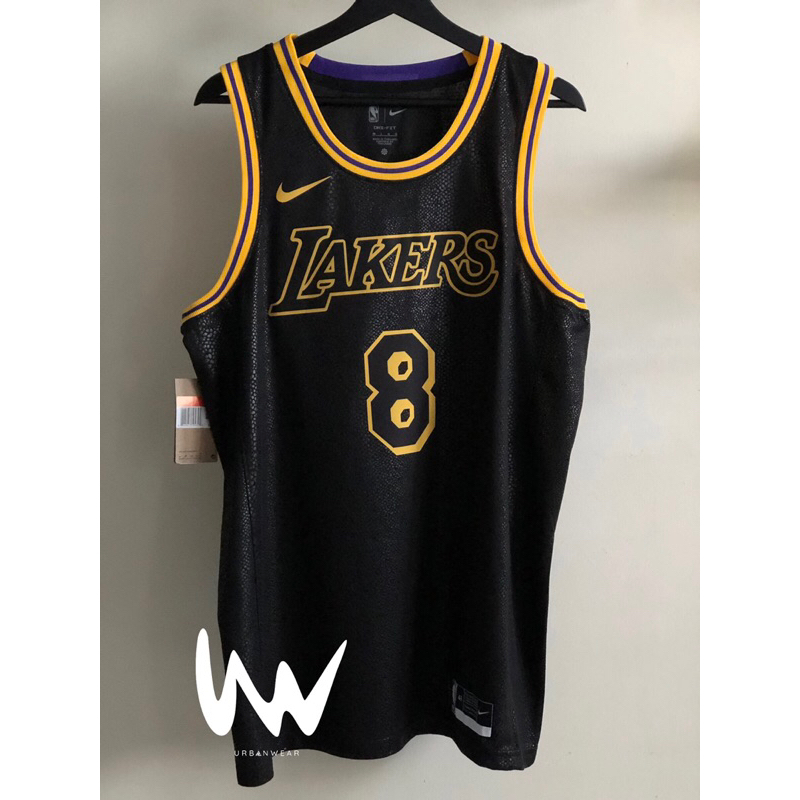 Los Angeles Lakers, Kobe Bryant (Black Mamba Heat Pressed Jersey ...