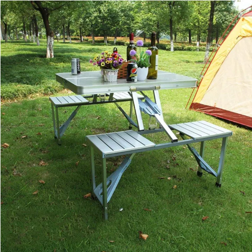 Portable Folding Table Outdoor Household Picnic Table and Chair ...