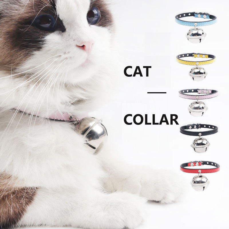 Fashion Cat Collars Puppy Kitten Bell Collars Dog Cat Collar with Bells