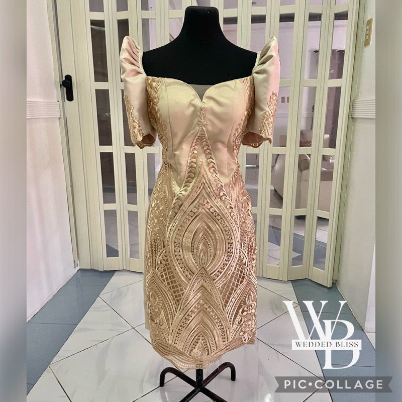 Gold shop filipiniana gown