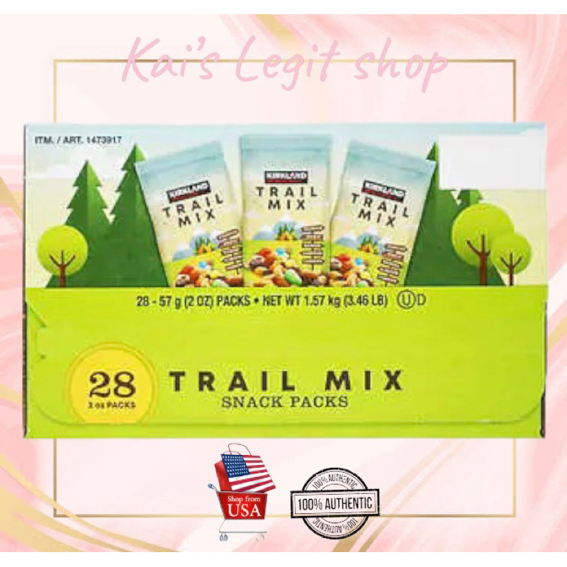 Kirkland Signature Trail Mix Snack Packs, 28-count | Shopee Philippines