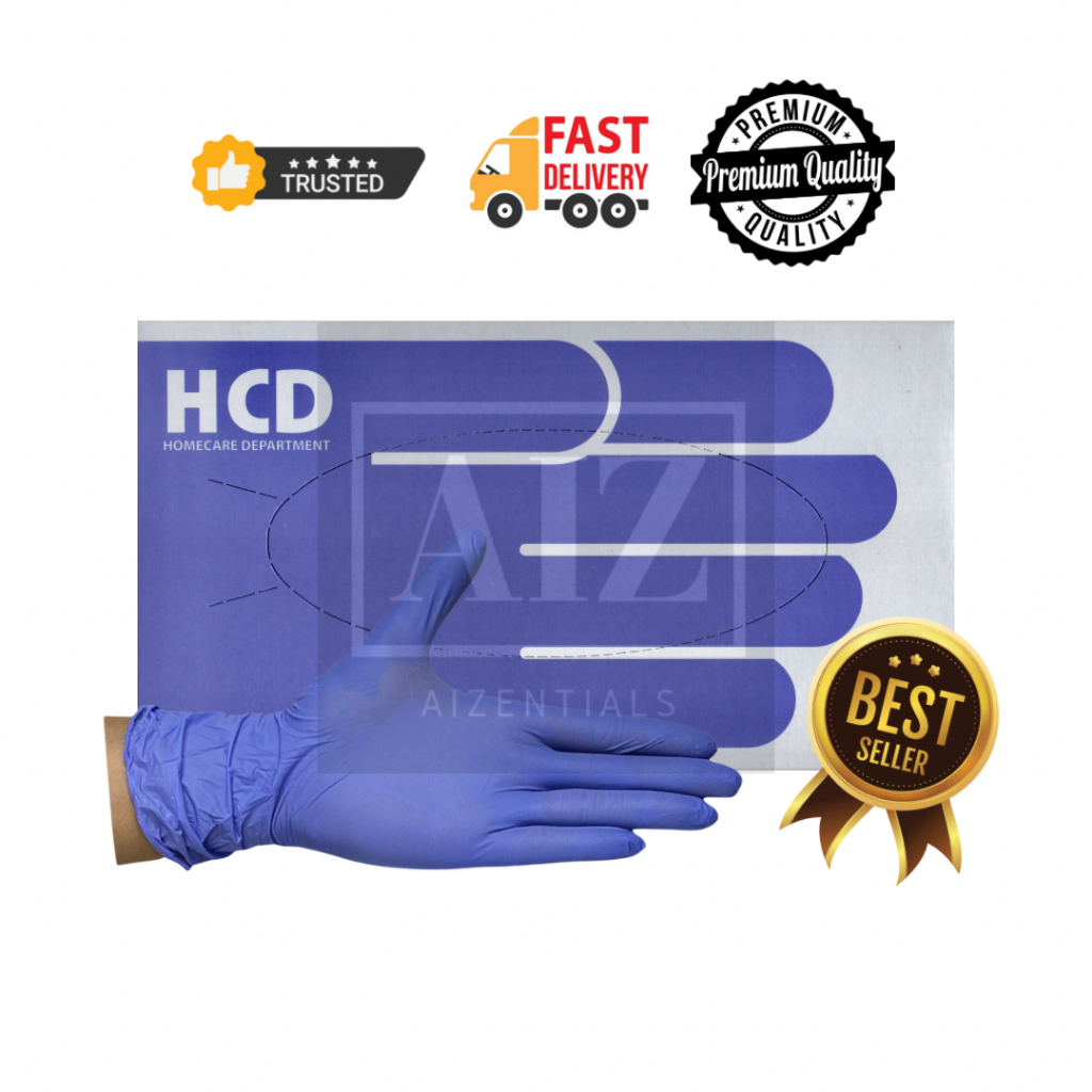 HCD Nitrile Disposable Examination Gloves XS/S/M/L/XL Shopee Philippines