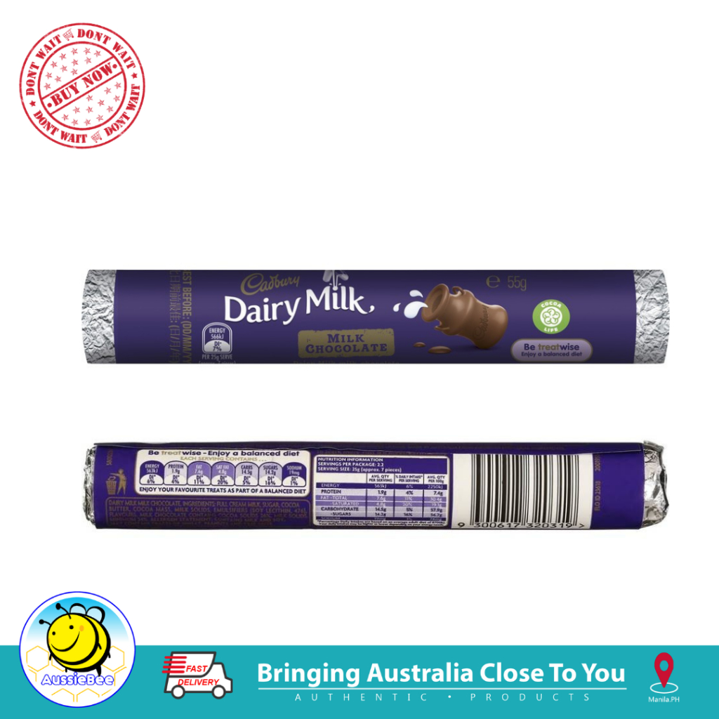 Cadbury Dairy Milk Chocolate Roll 55g (expiry April 2025) Shopee