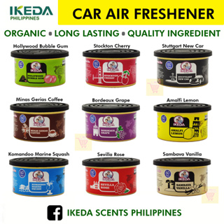 Ikeda Scents Car Air Freshener: Odor Eliminator | Auto Deodorizer |  Long-Lasting Smoke Smell Remover| 12 Different of Scents | Refreshener Air