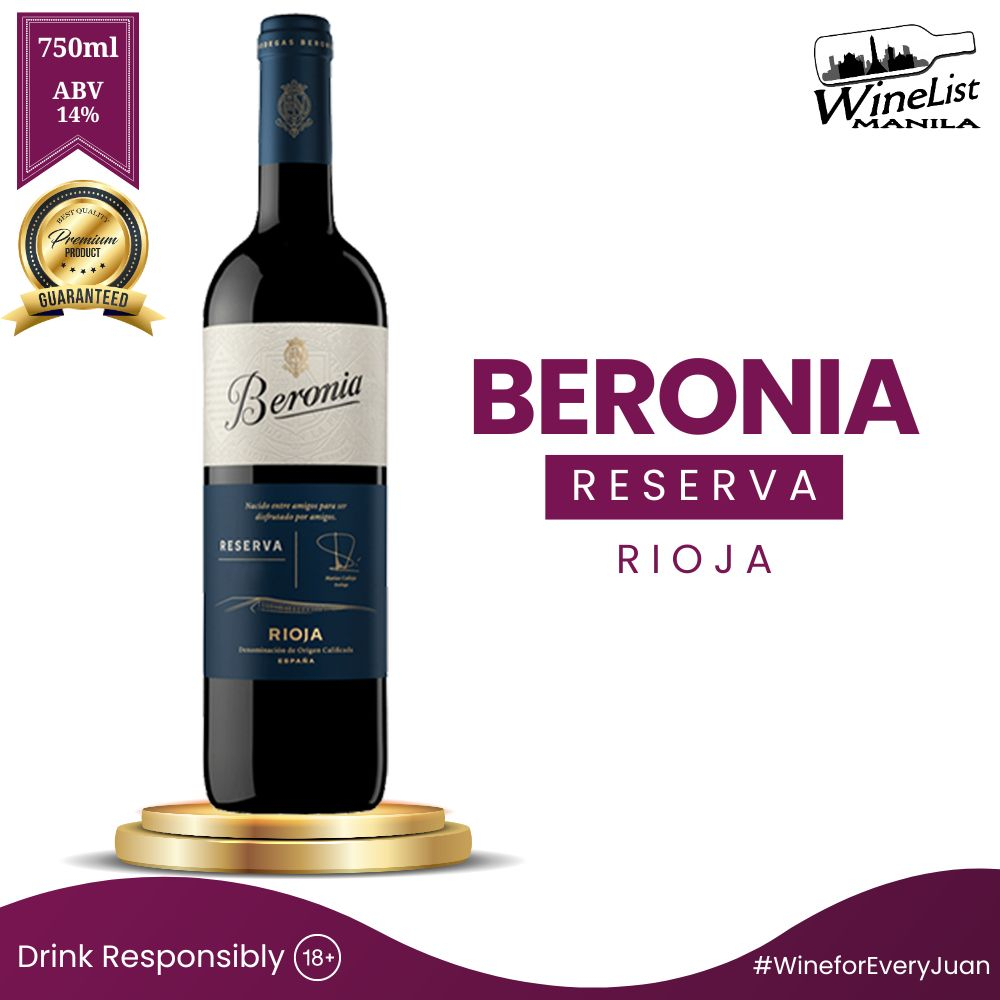 Beronia Reserva | Rioja, Spain | Spanish Red Wine 750ml | Shopee ...