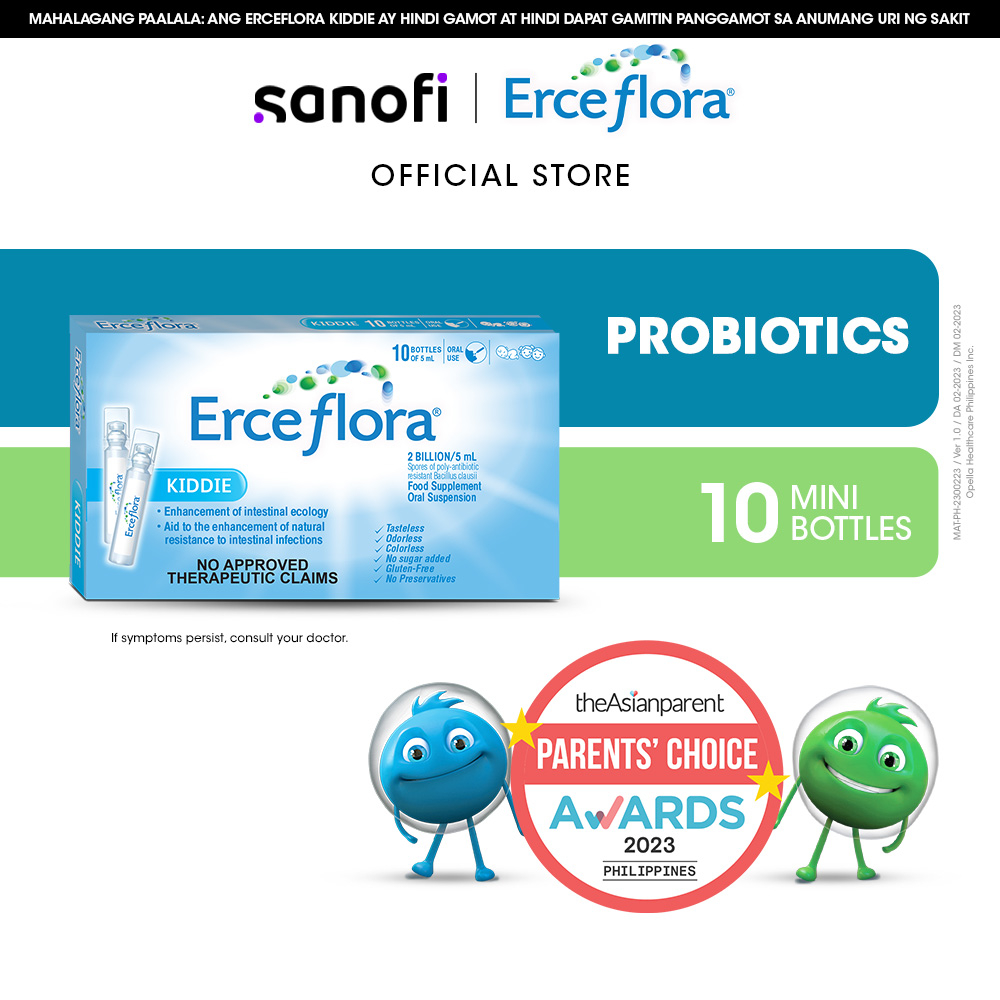 Erceflora Kiddie Probiotic Supplement 10 Mini Bottles x 5ml Shopee