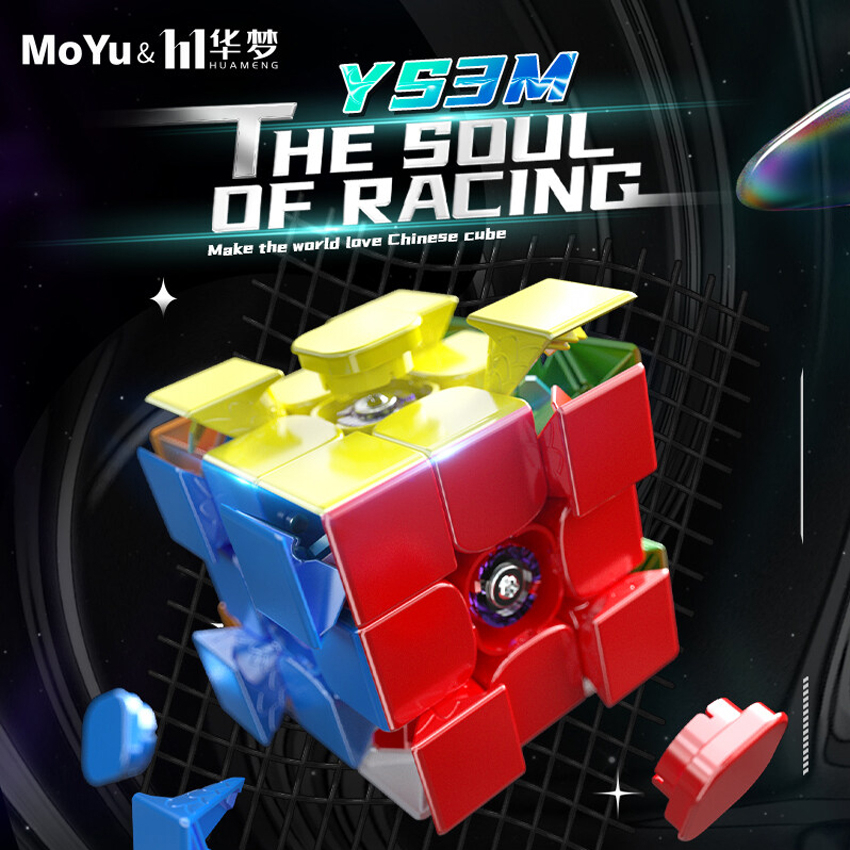 HELLOCUBE MoYu HuaMeng YS3M 2023 - Cubo De Velocidad Profesional Maglev Sin Calcomanías, Cubo De Velocidad Profesional Maglev Sin Calcomanias Cubo De Rompecabezas De 3 X 3 Para Ninos