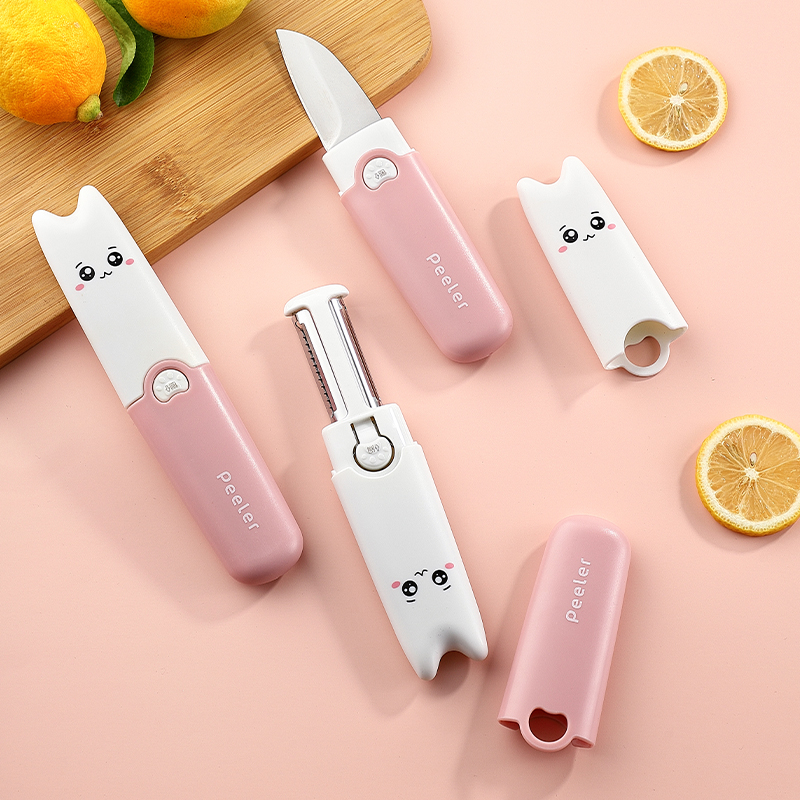 Peeler Grater Knife Set Portable Fruit Vegetable Peelers Paring Knife 3