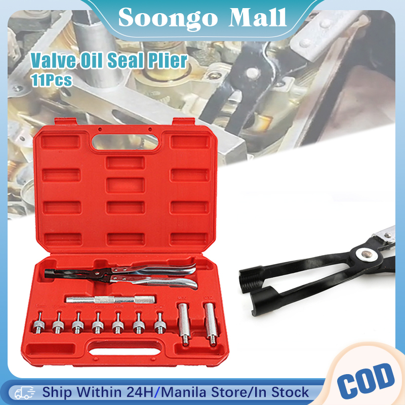 11Pcs Auto Valve Seal Removal Tools Set Valve Extraction Pliers Valve