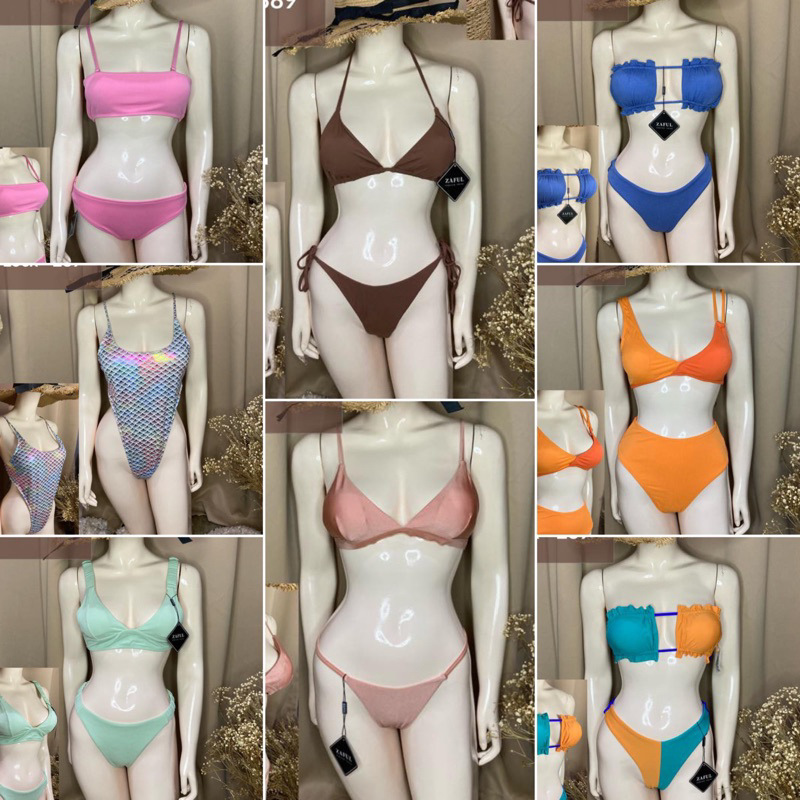 SWIMSUIT BIKINI TWO PIECE AND ONE PIECE MIXED COLLECTION ZAFUL ETC