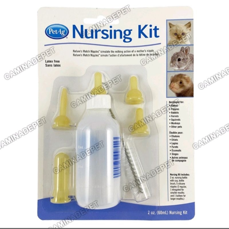 Petag Nursing Kit Feeding Bottle for Newborn Puppies and Kittens 60ml Shopee Philippines
