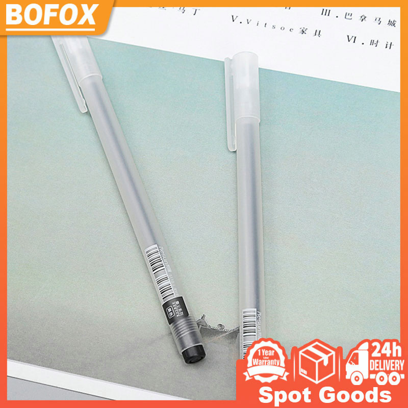 Ready Stock Gel Pen 0.5mm Black Ink Sign Pen Student Test Pen Writing ...