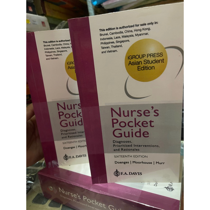 Nurses pocket guide 16th & 15th edition(Nanda)ONHAND Shopee Philippines