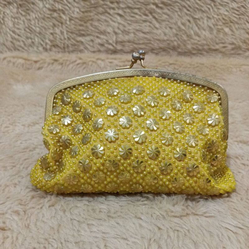 Kisslock Pouch Organizer in yellow Shopee Philippines