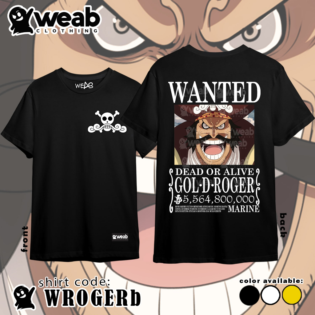 Anime shirt - WEAB.clo - ONE PIECE T-SHIRT NEW WANTED POSTER 