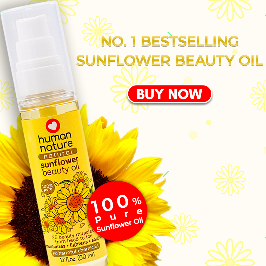 Human Nature Sunflower Beauty Oil 100 Pure Sunflower Oil 25 Miracle