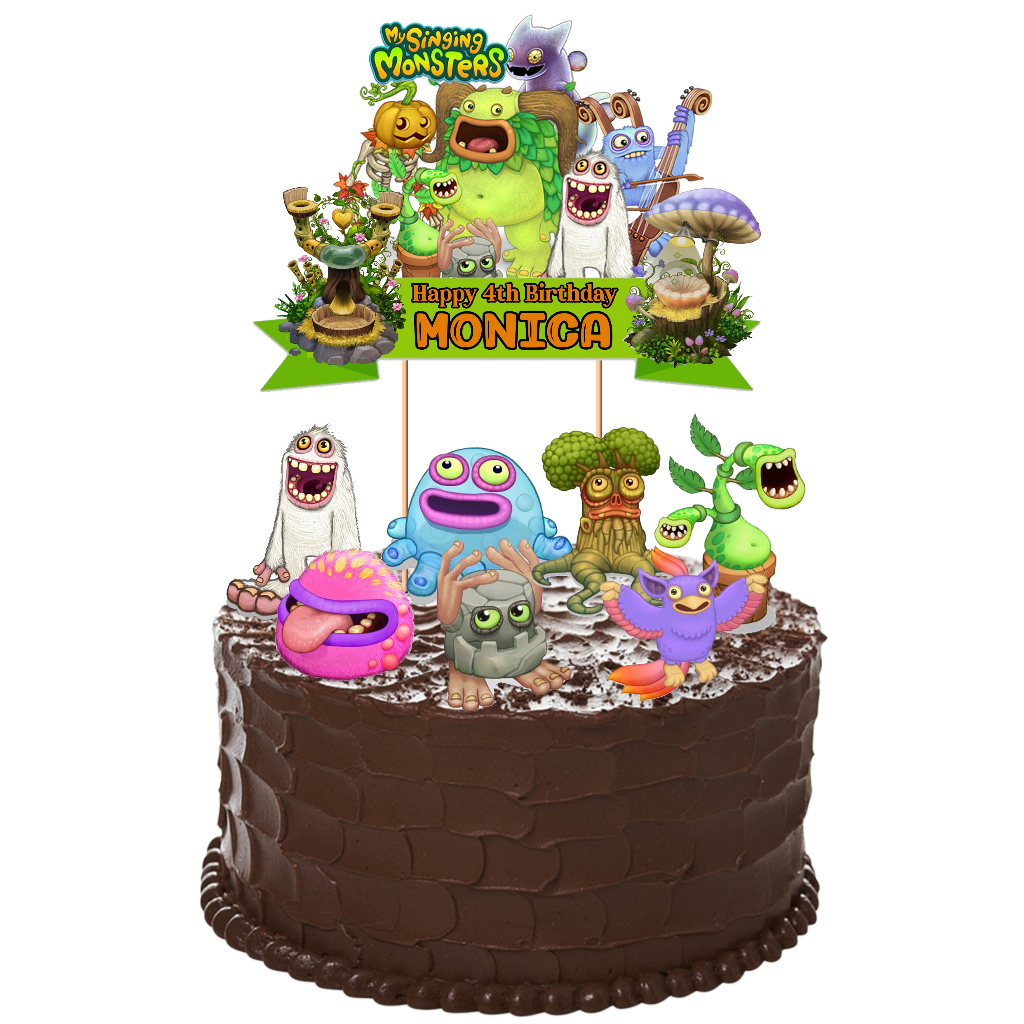 My singing monsters customized cake topper | Shopee Philippines