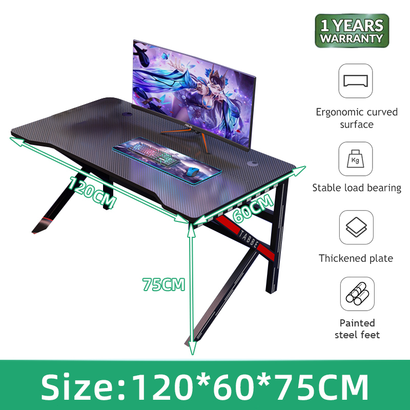ICON Gaming Computer Table 80/100/120/140Cm Shopee Philippines