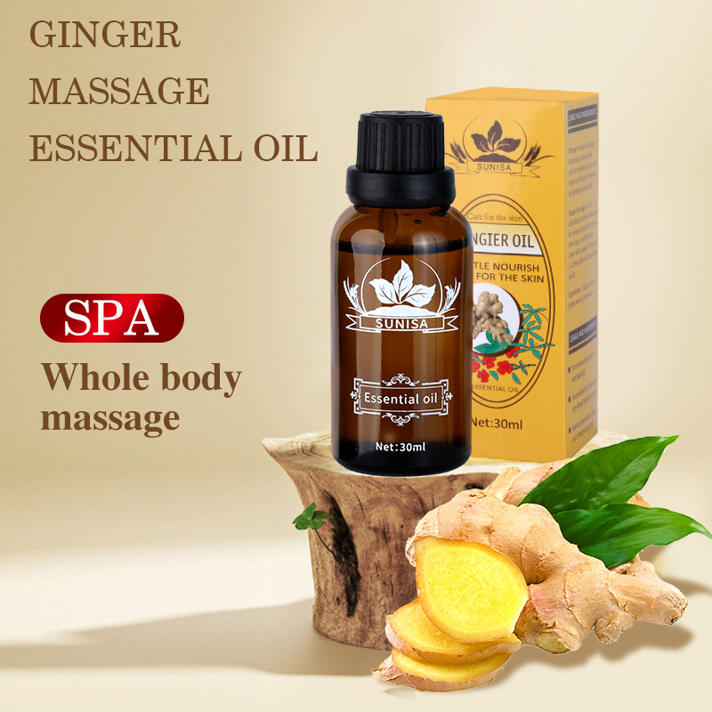 Ginger Essential Oil Lymphatic Drainage Detoxification Essential Oil