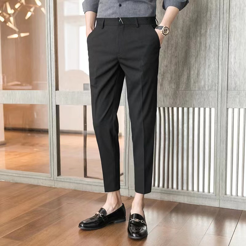 High Quality Trouser Pants for Men Above Ankle Korean Fashion