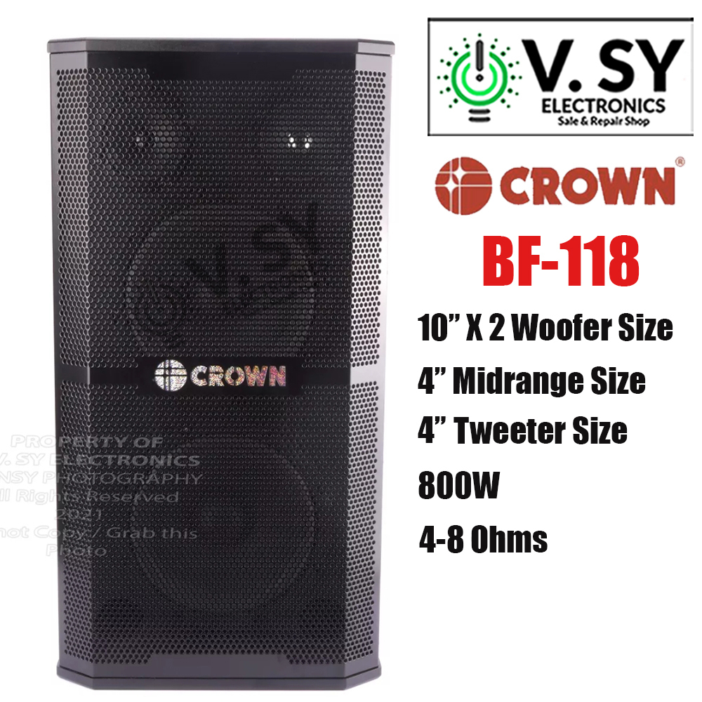 Pair Of EMB KTV800 800W 10" 3-Way Karaoke Speakers With Bass Reflex (2 Speakers)