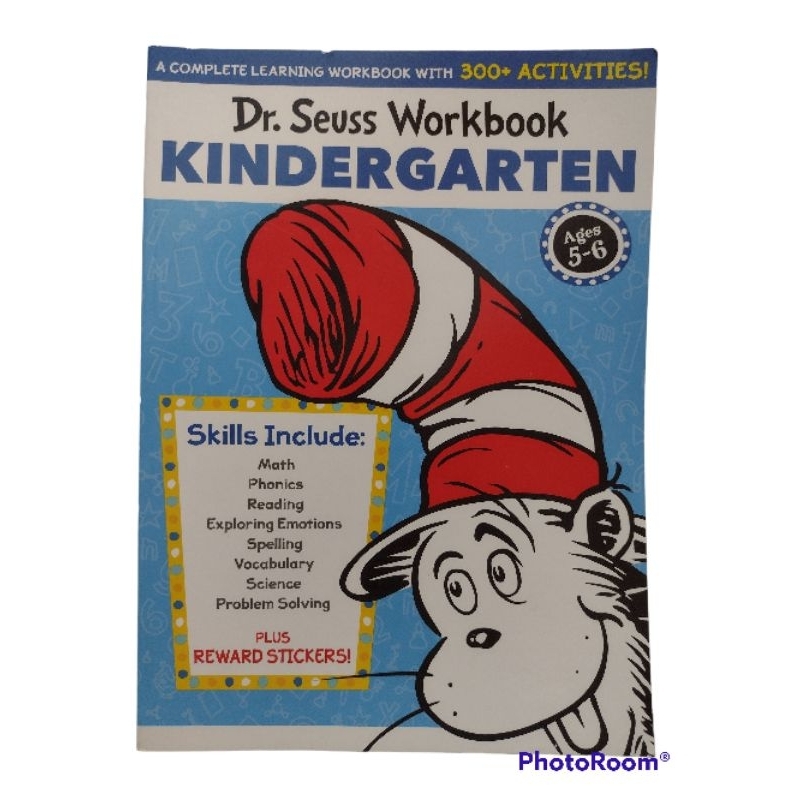 Dr. Seuss Workbook Kindergarten 300+ Fun Activities with Stickers and