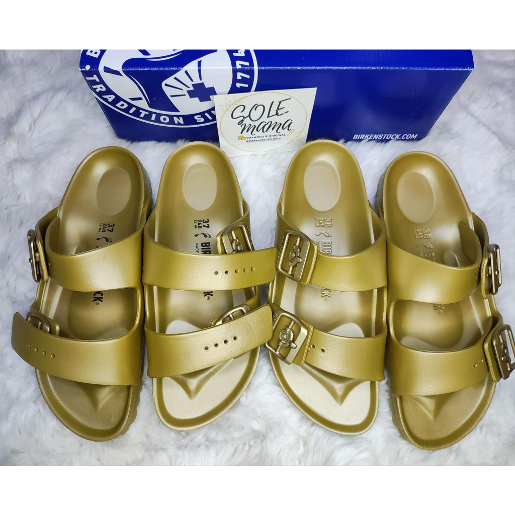 Birkenstock sirocco hot sale gold