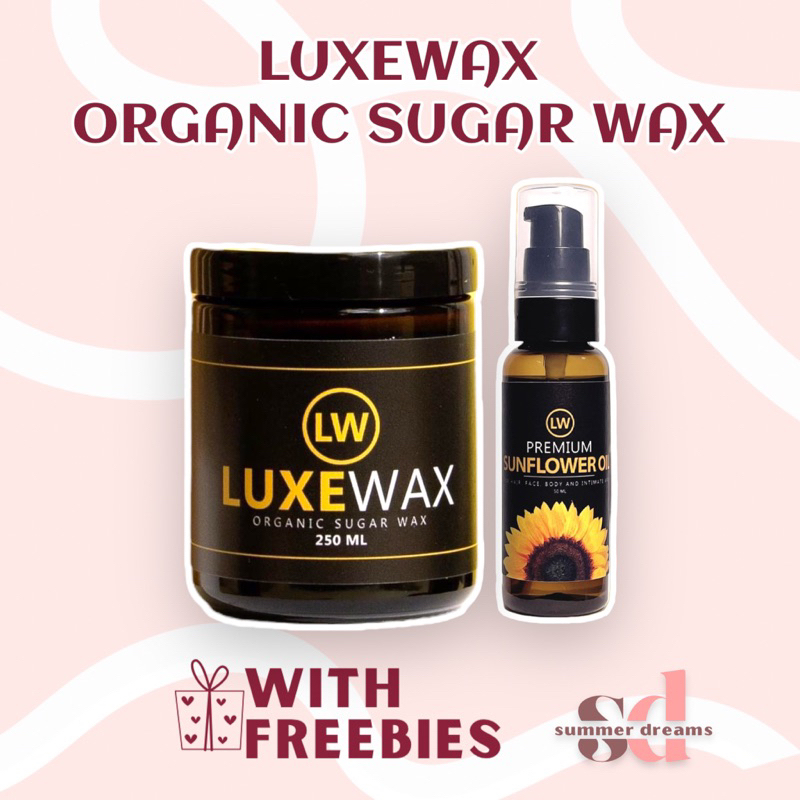 LUXEWAX Organic Sugar Wax Hair Removal 250 ML Shopee Philippines