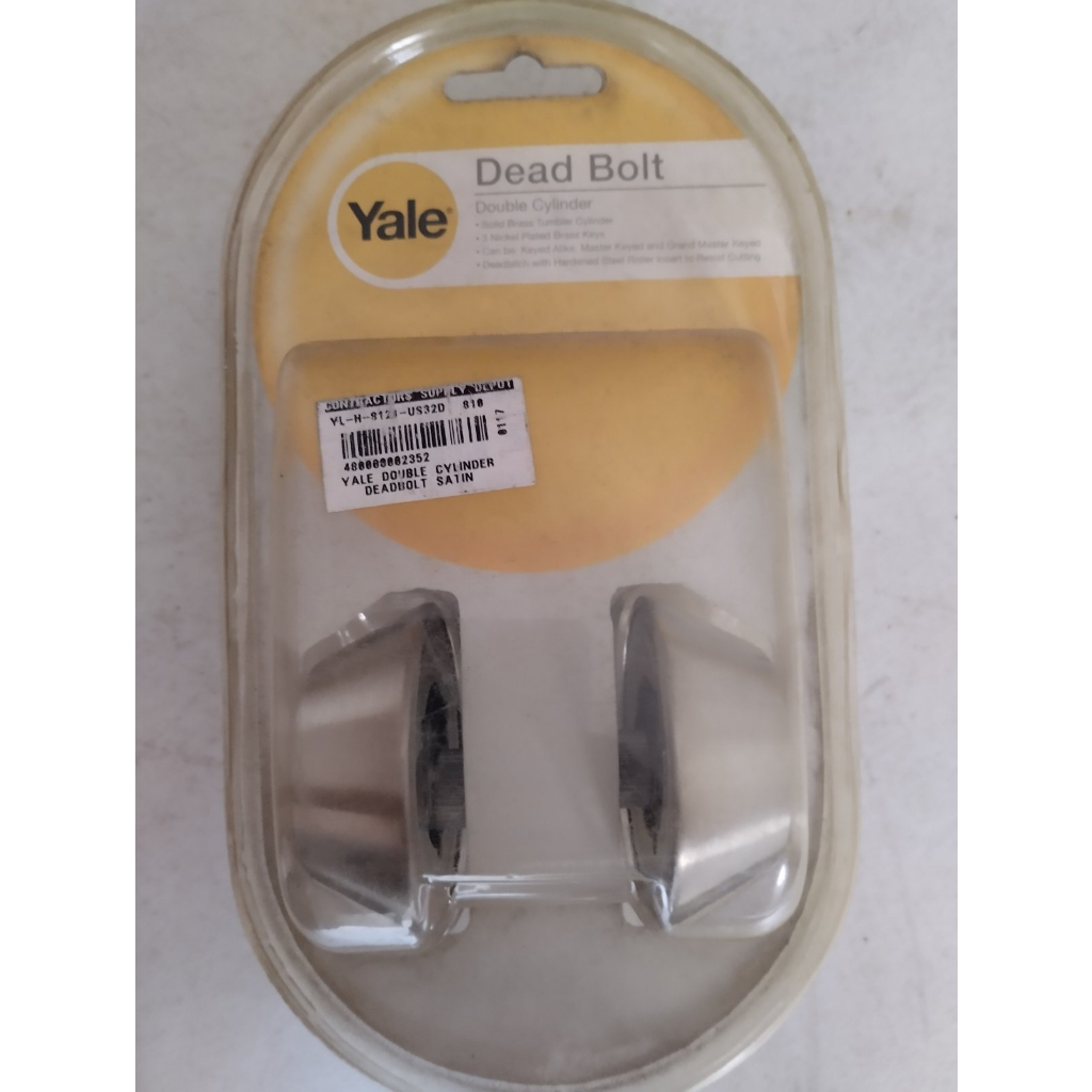 Yale Double Cylinder Deadbolt Satin Shopee Philippines