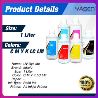 Inkpiu Ml Universal Dye Ink C M Y K Refill Ink Liter Dye Ink Uv