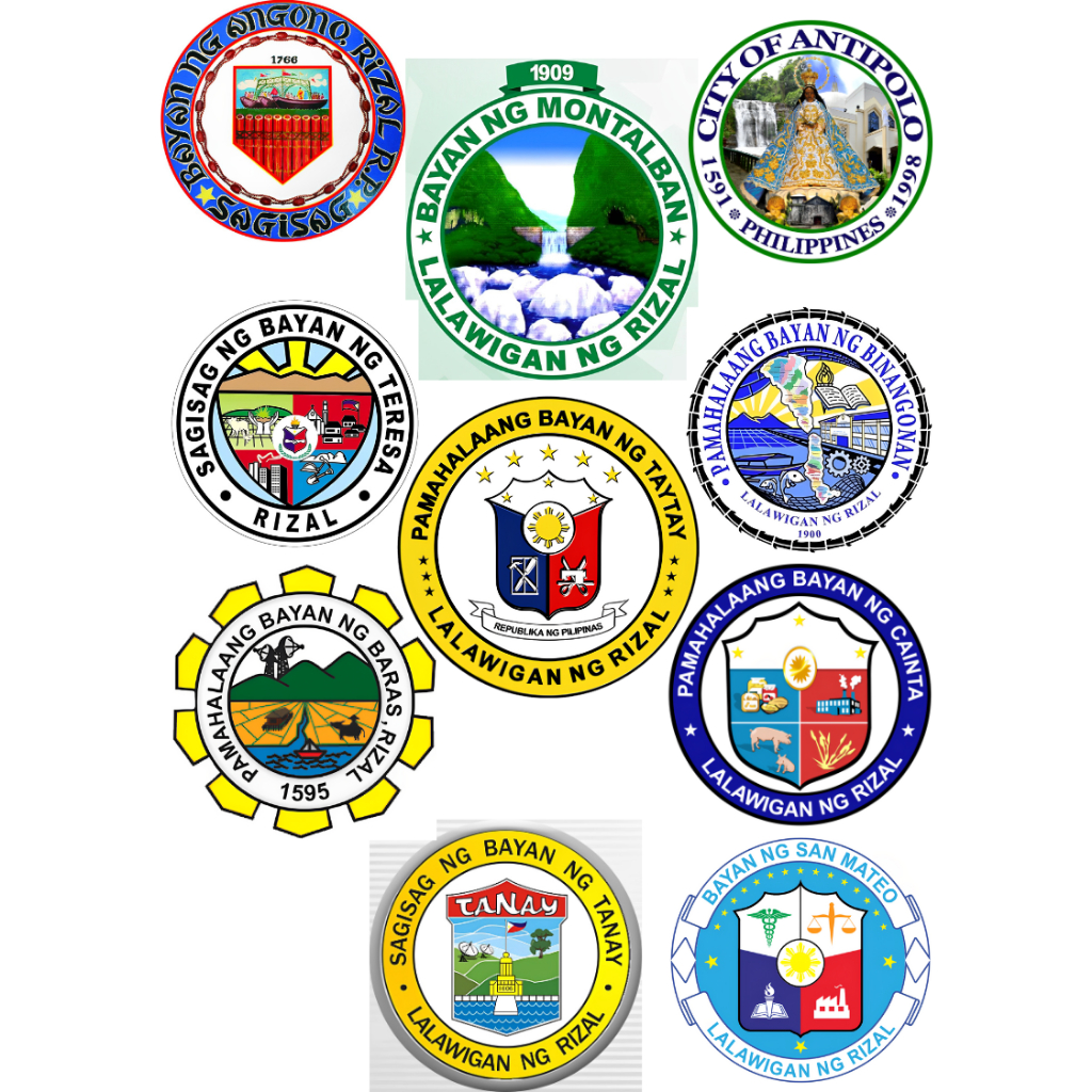 Rizal Municipality Seal/Logo Decals/ Stickers | Shopee Philippines