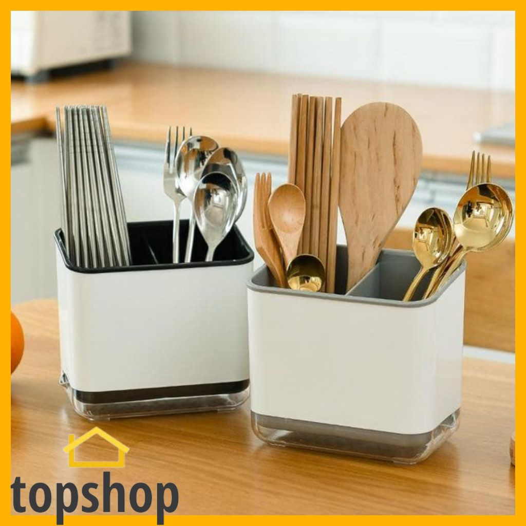 TOPSHOP Kitchen Spoon Fork Tableware Utensils Storage Box Rack Holder ...