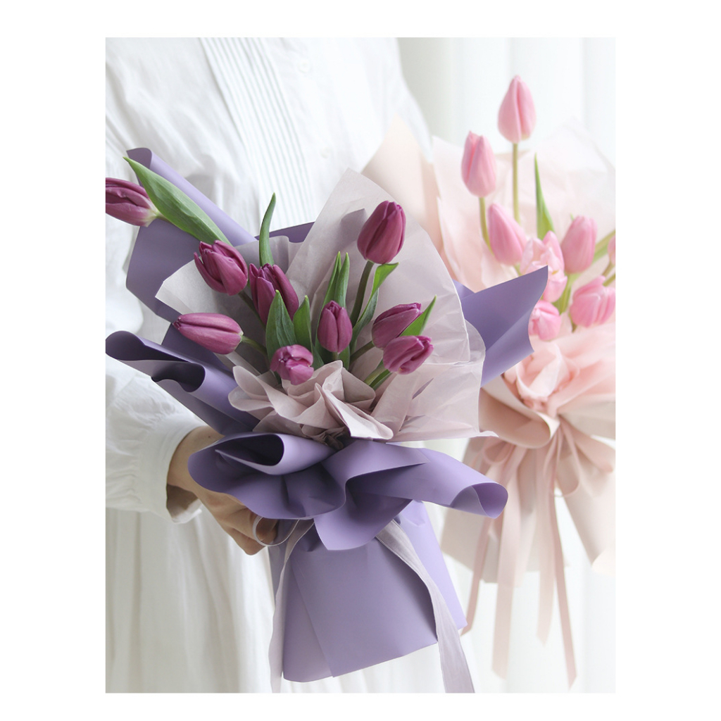 20pcs Two-Sided Colored Flower Wrappers 40*45cm Gift Wrapping Paper ...