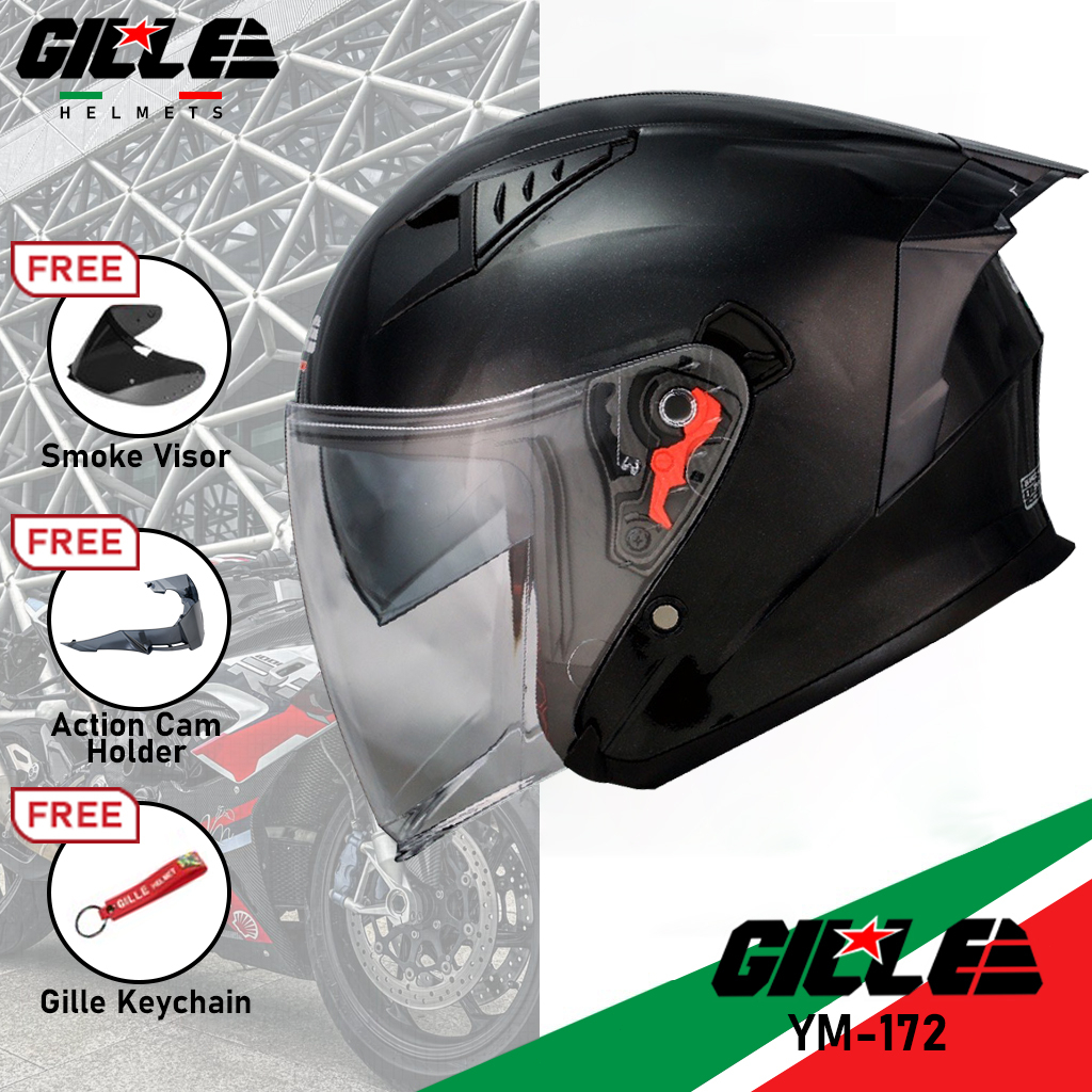 Gille 172 GVR V1 Half Face helmet Helmet Motorcycle half face Dual