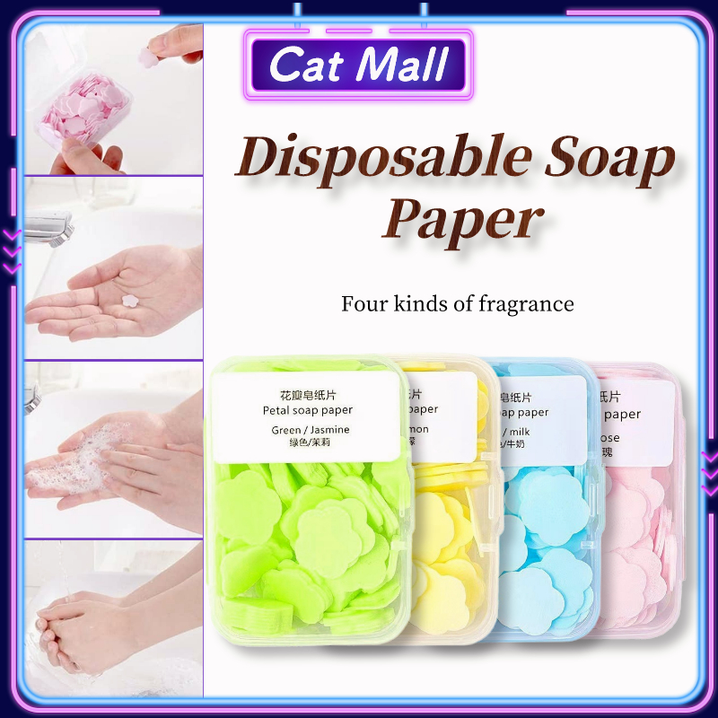 Paper Soap Travel Portable Paper Soap Sheets AntiBacterial Clean Soap
