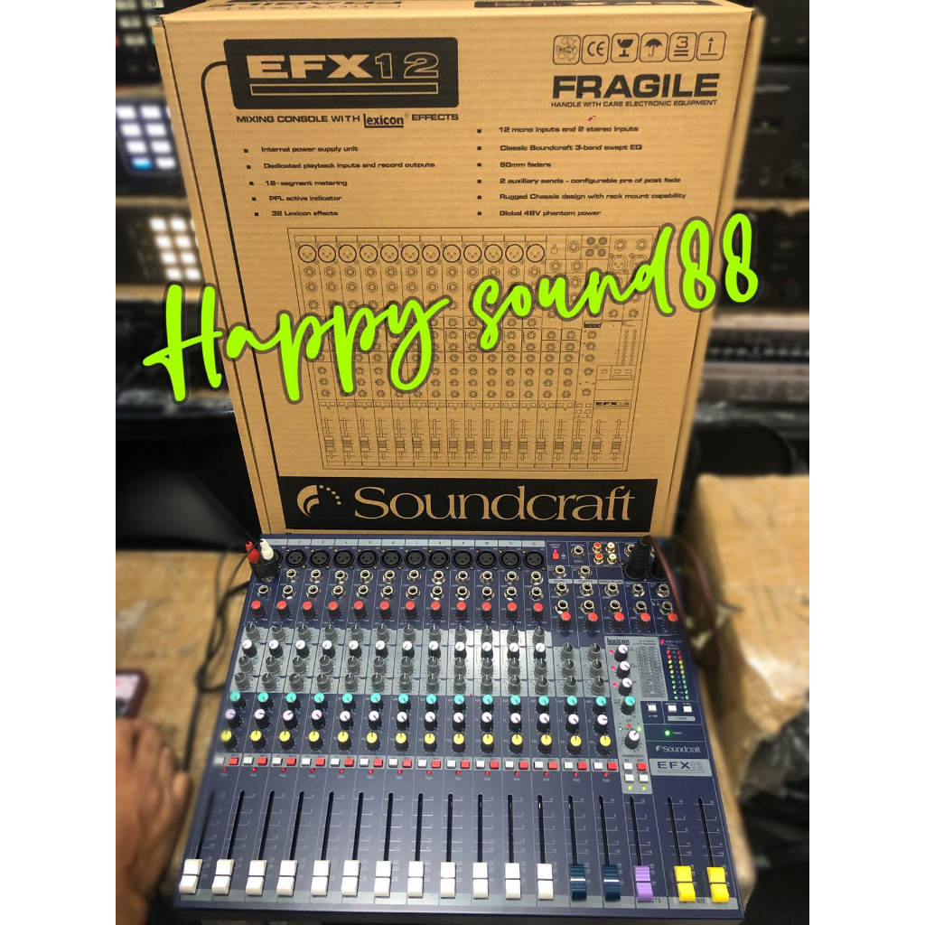 SOUNDCRAFT EFX12 Mixer 12 channel Lowcost, highperformance Lexicon