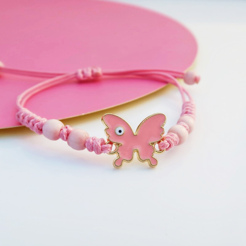 Handmade Butterfly Pendant Bracelet Summer Lucky Adjustable Woven  Friendship Bracelet Jewelry LK
