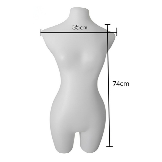 Female Table Top Mannequin, ADULT SIZE, straight Stand style Mannequin