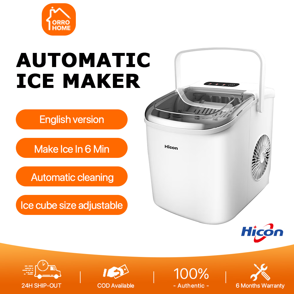 Hicon Ice Maker Automatic Electric Household Mini Square Shape Making