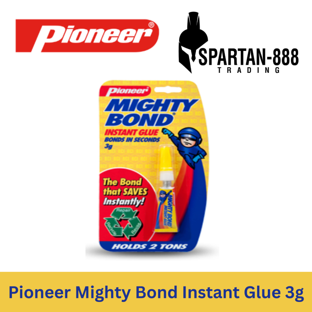 Pioneer Mighty Bond Insta=nt Glue 3grams | Shopee Philippines