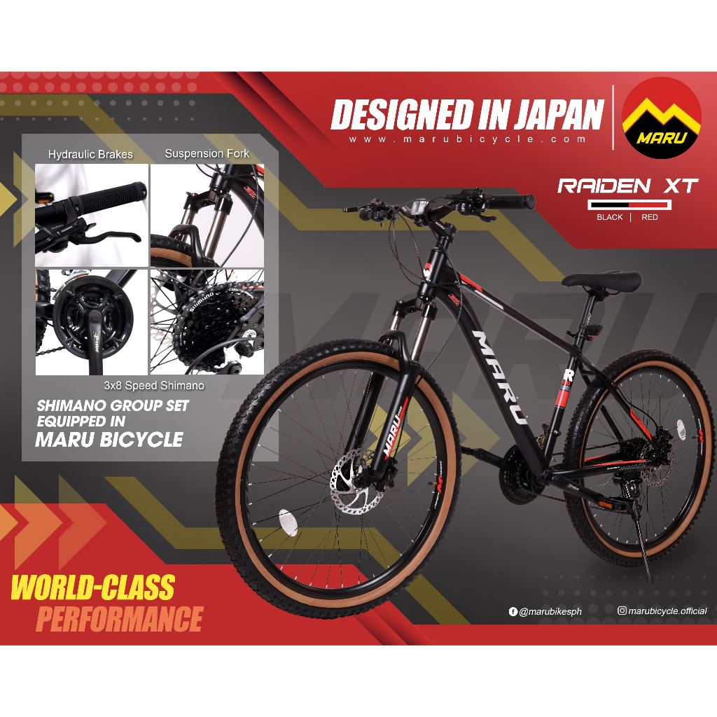 Maru Raiden XT Mtb 26 Alloy 1X8 speed Shopee Philippines
