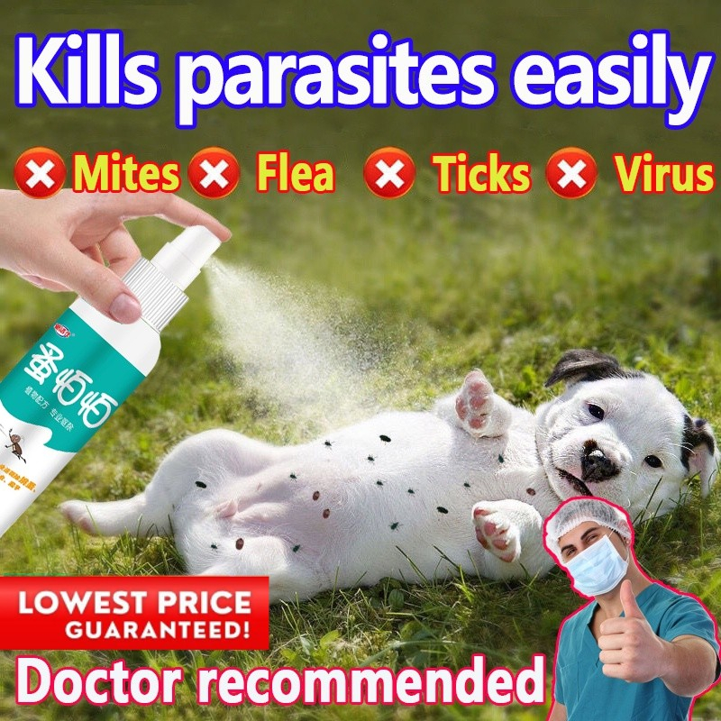 Tick and Flea Spray Remover Suitable for Dogs and Cats Plantbased