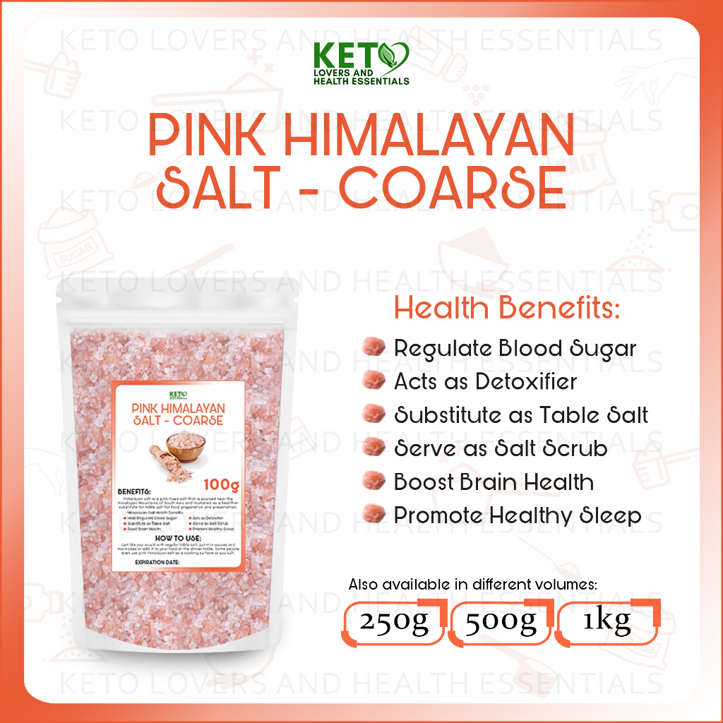 Himalayan Pink Salt ( COARSE ) 100g | Shopee Philippines