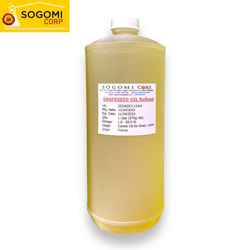 GRAPESEED OIL Refined (120ML1LITER) Shopee Philippines