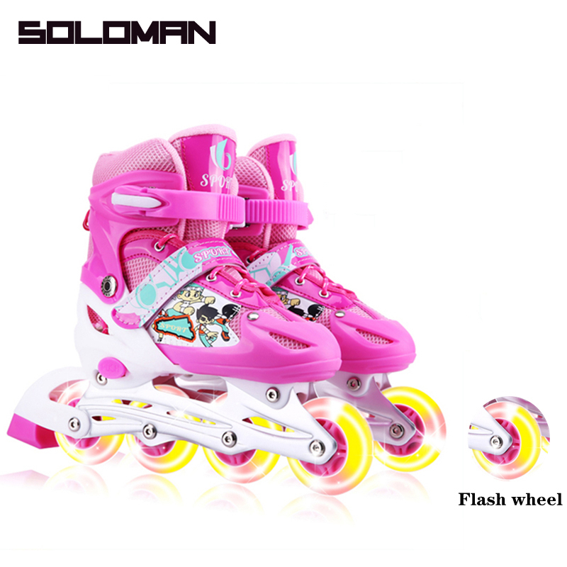 SOLOMAN Roller Skates Kids Adjustable Inline Skates Roller Skates ...