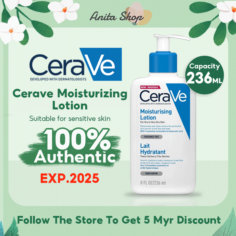 Cerave Moisturizing Lotion 236ml Ceramide Moisturizing Whitening Lotion
