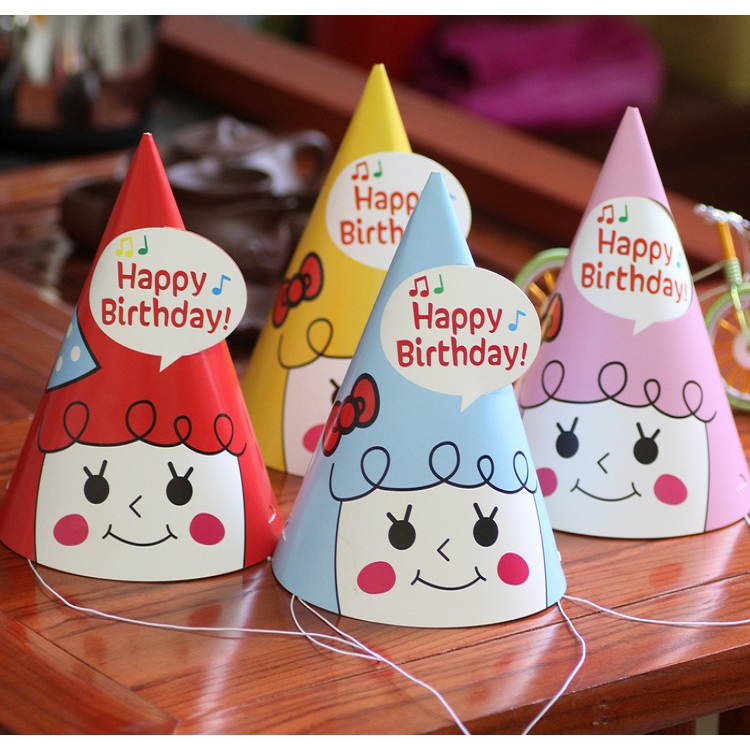 DIY Paper Birthday Hat Cute Disposable Happy Birthday Party Hats for Children and Adults Party